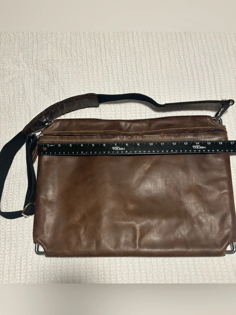Concrete brown leather